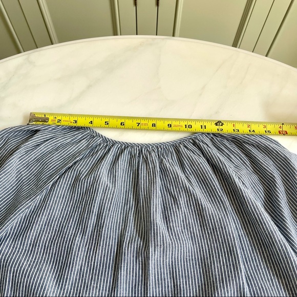 Velvet Embroidered Chambray Top Blue Sz S - Picture 7 of 9